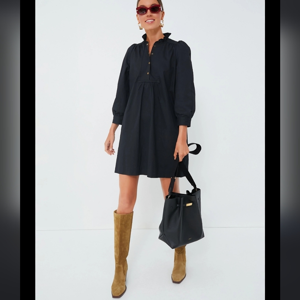 Tuckernuck Pomander Place Black Claiborne Dress xs